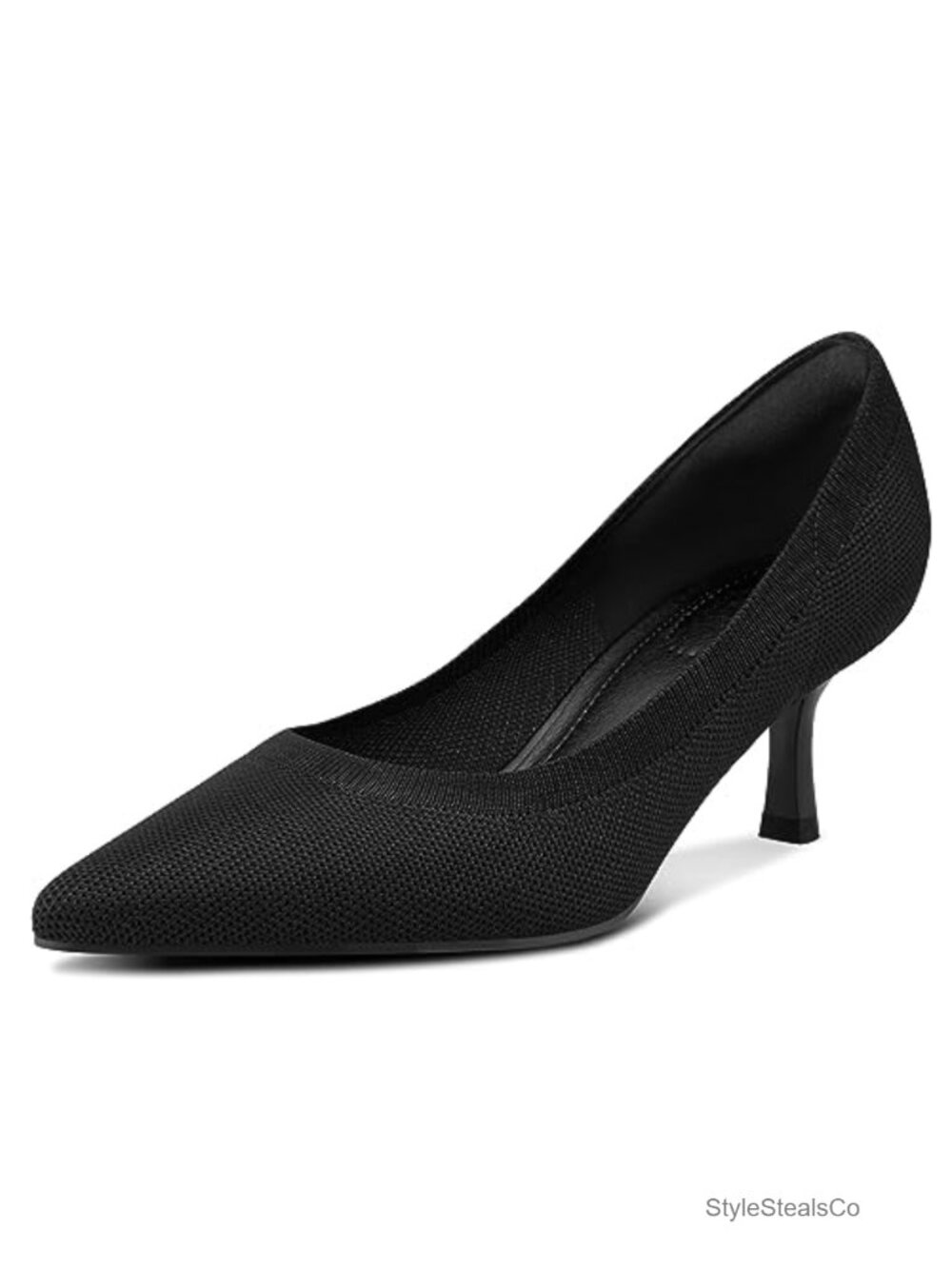 Kitten Heel Pointed Toe Pumps Closed Toe Dress Shoes